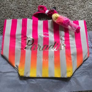 💛NWT Victoria’s Secret Canvas Beach Tote 💕☀️